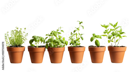 Plant pot on white background