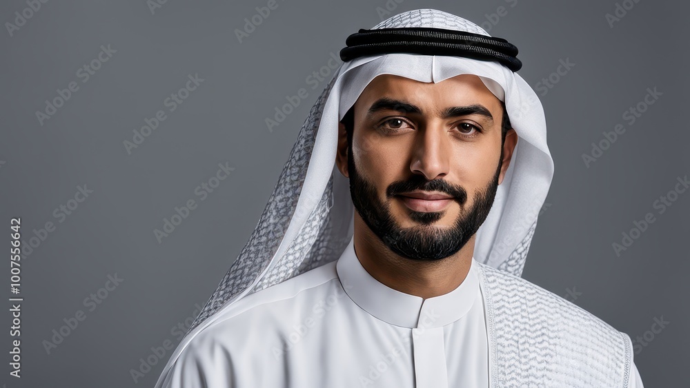 Portrait of a man in traditional attire, showcasing cultural identity and confidence. Portrait of a man in traditional attire, showcasing cultural identity and confidence.