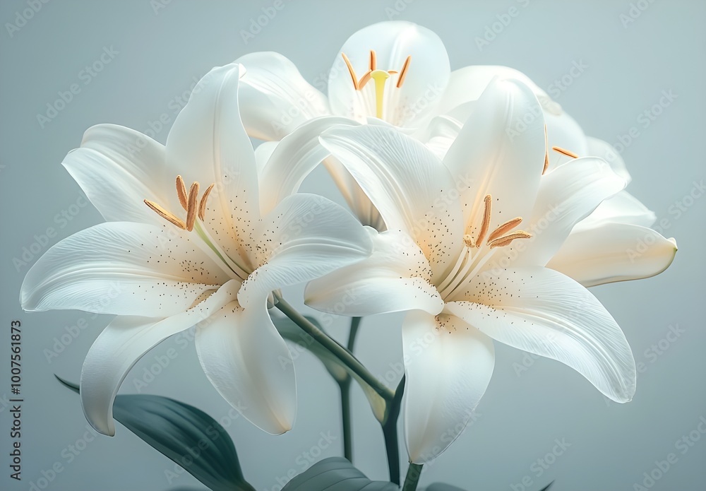 Naklejka premium bouquet of lilies