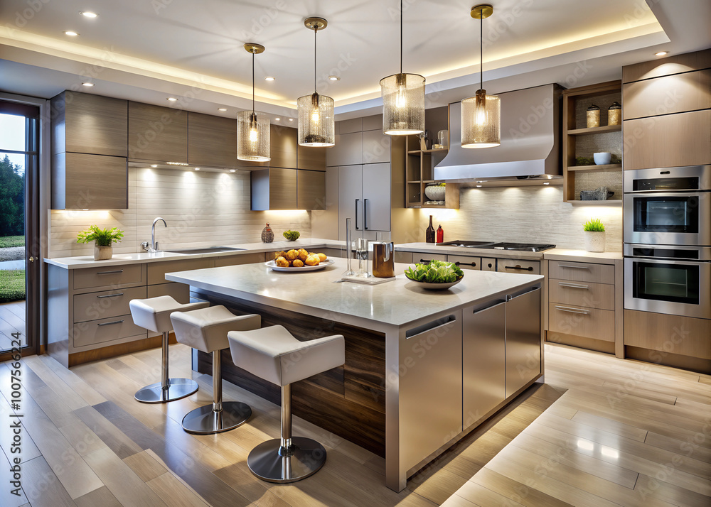 Modern minimalist white kitchen design Modern minimalist white kitchen design