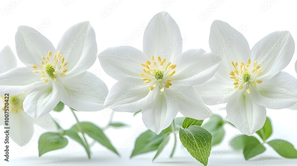 Obraz premium white flower isolated on whitebackground