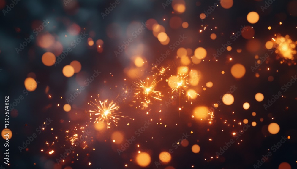 Abstract background with sparkling lights. Abstract background with sparkling lights.