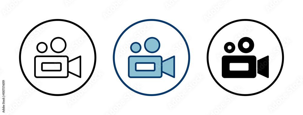Video camera icon vector isolated on white background. Video camera vector icon. Camera Icons. Movie Sign. Cinema Video camera icon vector isolated on white background. Video camera vector icon. Camera Icons. Movie Sign. Cinema