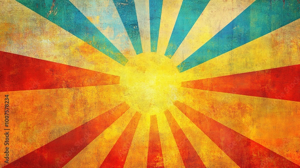 Vibrant Abstract Sunburst Background Design Vibrant Abstract Sunburst Background Design