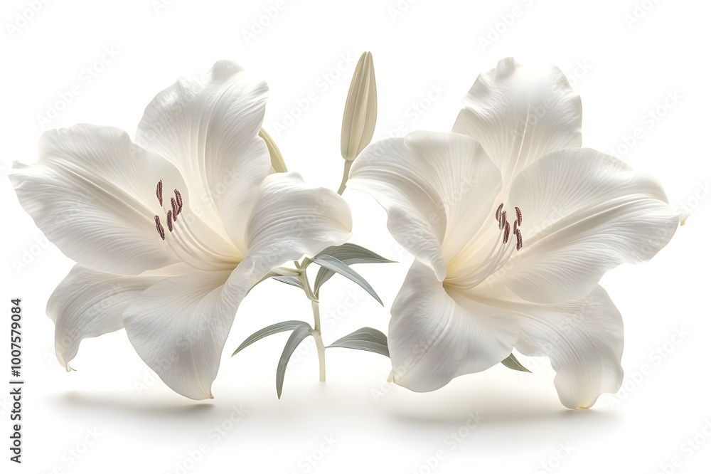 Obraz premium a group of white flowers