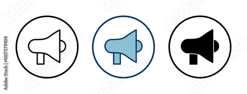 Megaphone icon vector isolated on white background. Loudspeaker icon vector. Volume icon