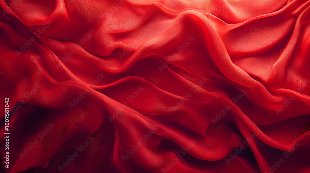 Red Silk Fabric Abstract Background Red Silk Fabric Abstract Background