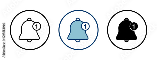 Bell Icon vector isolated on white background. Notification symbol. Bell vector icon