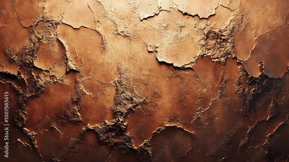 Abstract Brown Background with Cracked Texture Abstract Brown Background with Cracked Texture