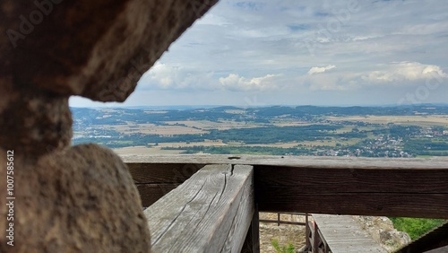 Widok z wieży obronnej starego zamku