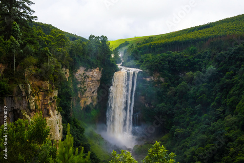 Karkloof waterfall in midlands meander KZN