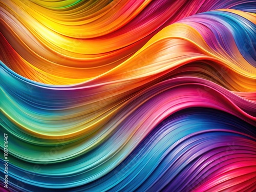 Colorful Abstract Background with Smooth Waves and Curves for Creative Design and Digital Art Projects