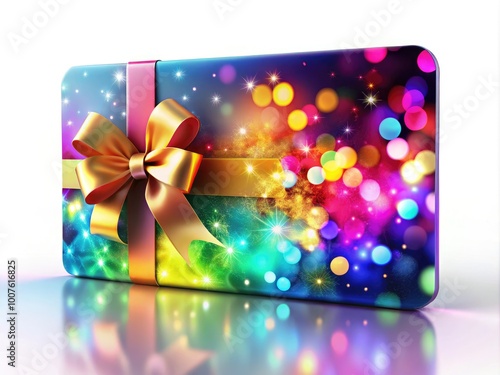 Colorful and Creative Printout of a Gift Card Ready for Use in Celebrations and Special Occasions photo