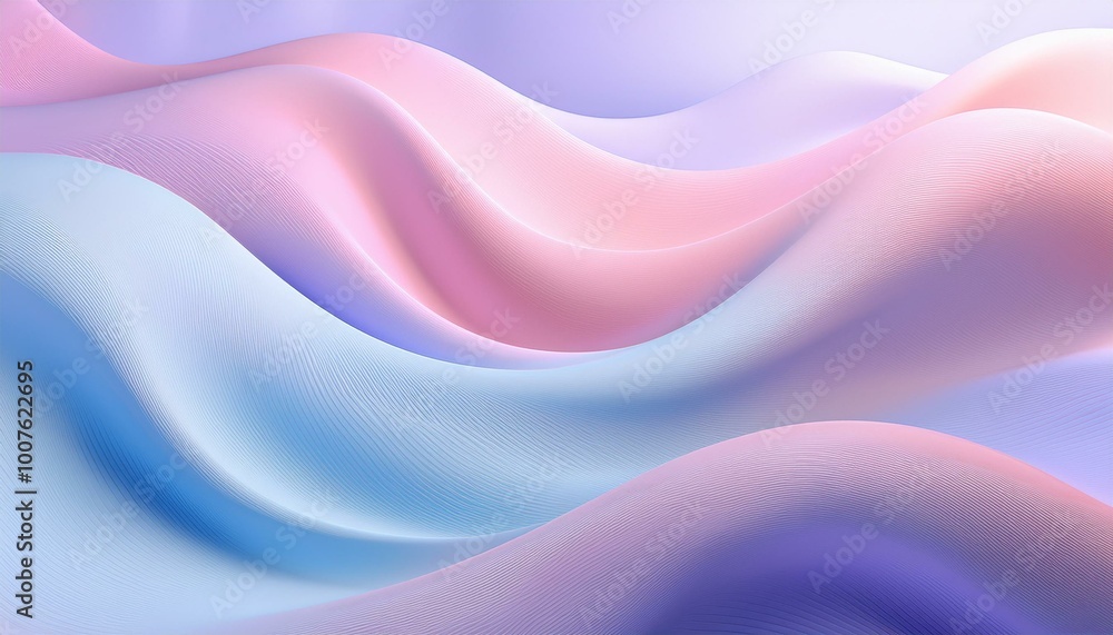 Abstract pink & blue waves