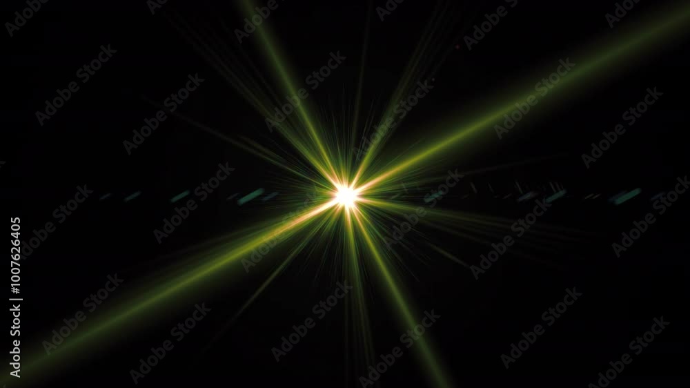 A rotating large star on a black background A rotating large star on a black background
