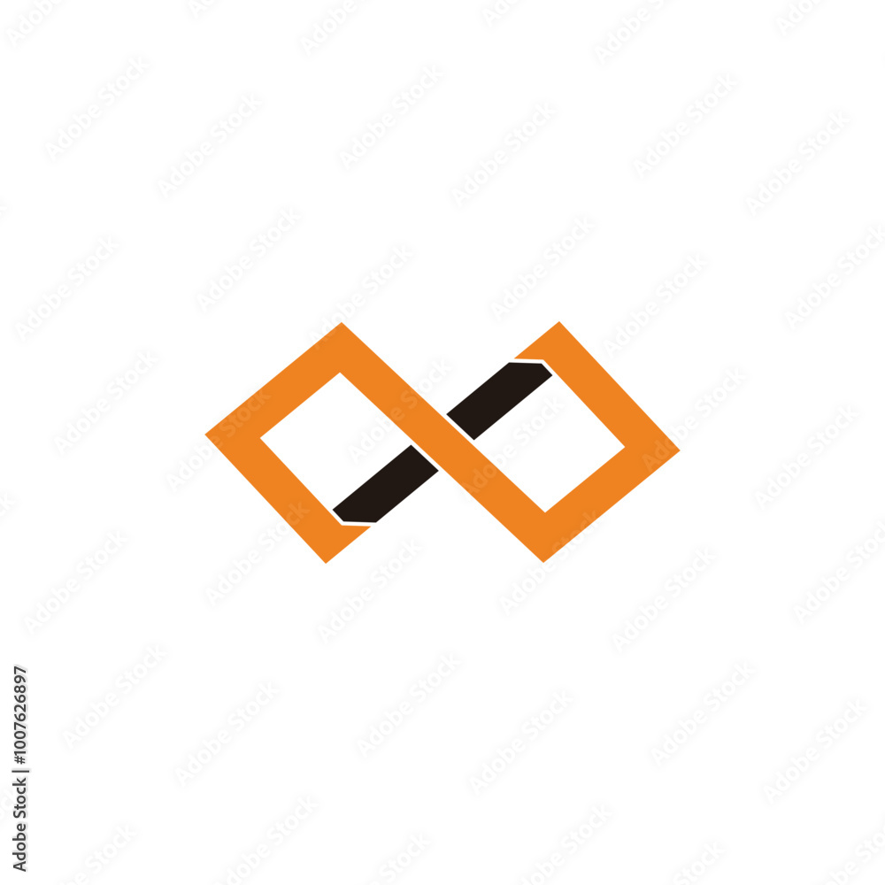 abstract letter n infinity simple lines logo vector abstract letter n infinity simple lines logo vector