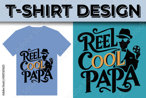 Fishing creative t-shirt emblem typography illustration design  template 