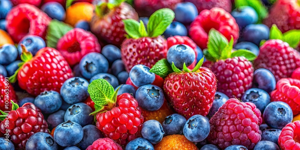 A vibrant and tempting medley of blueberries, raspberries, and strawberries, a symphony of colors and textures. A vibrant and tempting medley of blueberries, raspberries, and strawberries, a symphony of colors and textures.