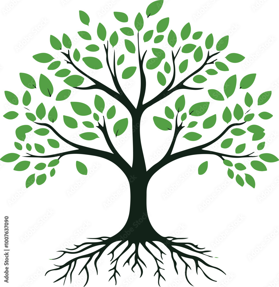 Obraz premium Abstract tree logo design