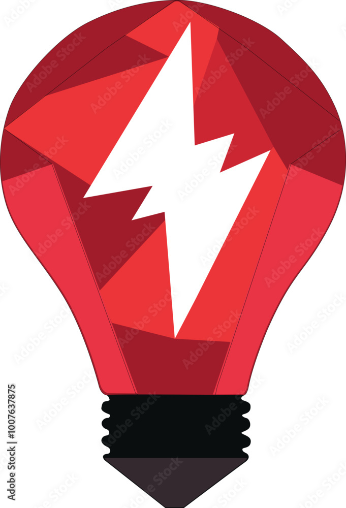 Abstract bulb logo design Abstract bulb logo design
