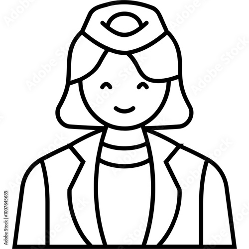 Stewardess Icon