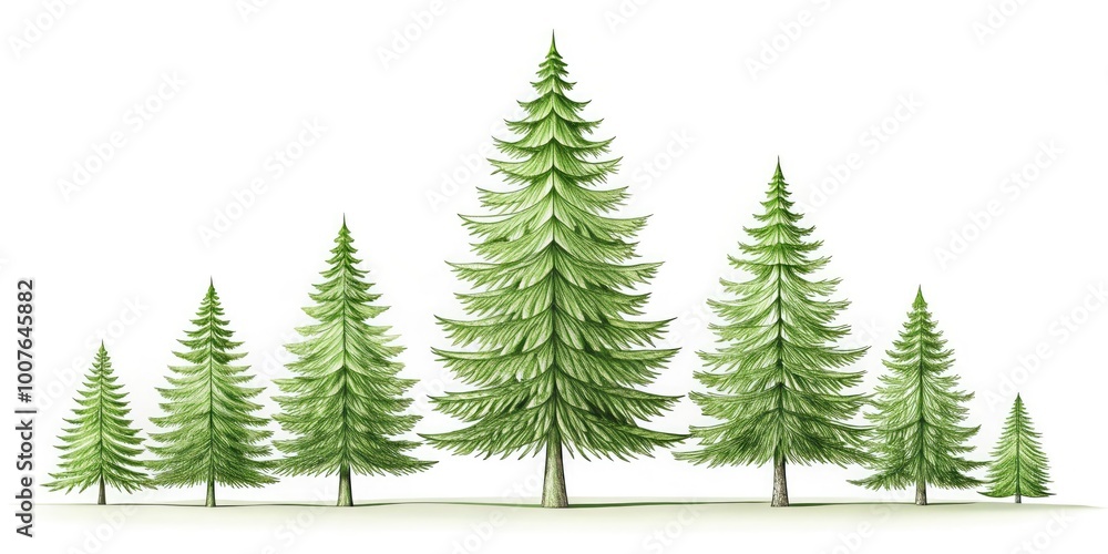 Elegant Simple Pine Tree Line Art for Minimalist Design and Nature-Inspired Illustrations Elegant Simple Pine Tree Line Art for Minimalist Design and Nature-Inspired Illustrations