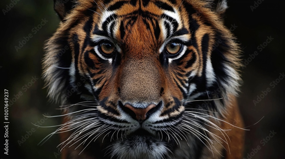 Fototapeta premium Tiger, portrait of a bengal tiger