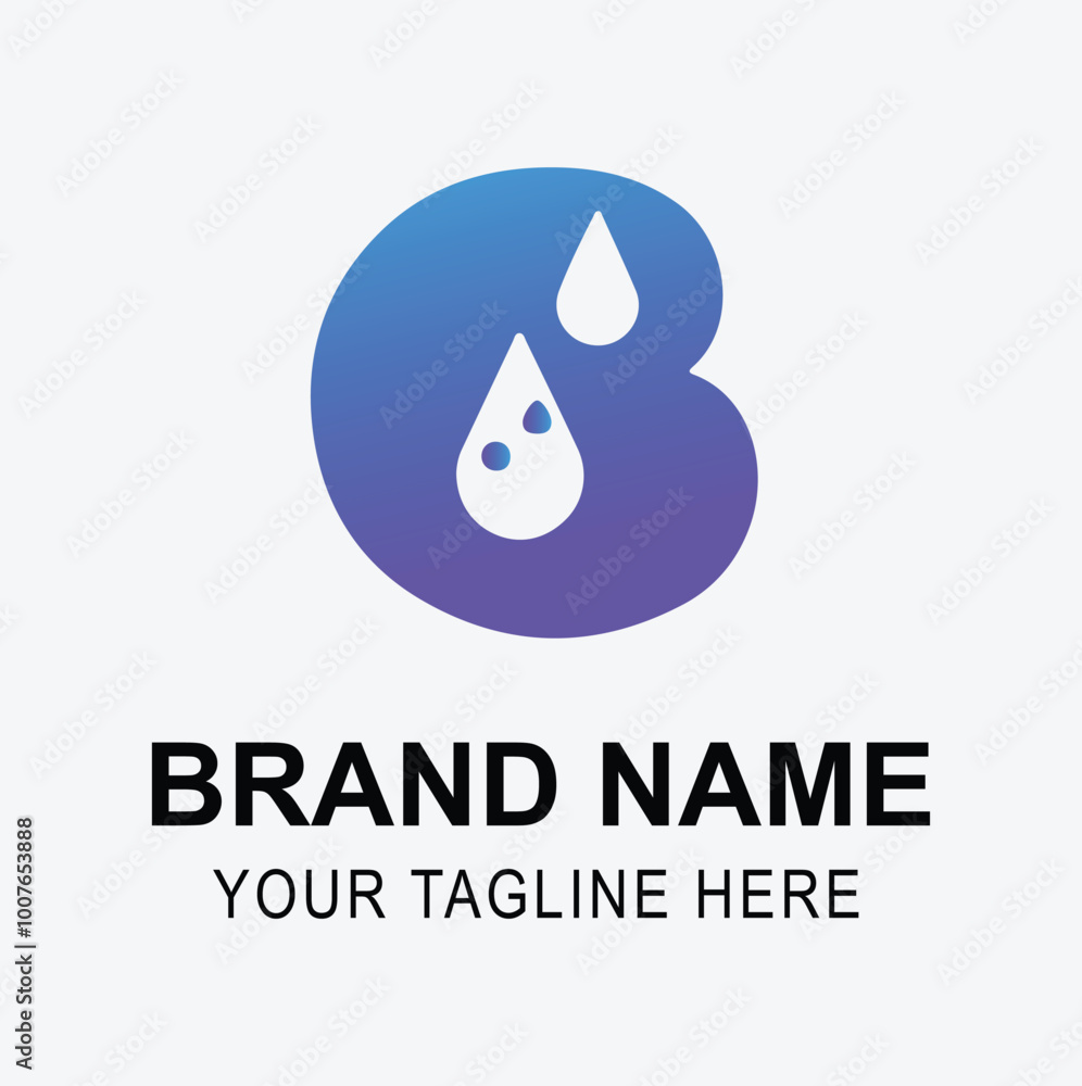 A abstract letter B logo design A abstract letter B logo design