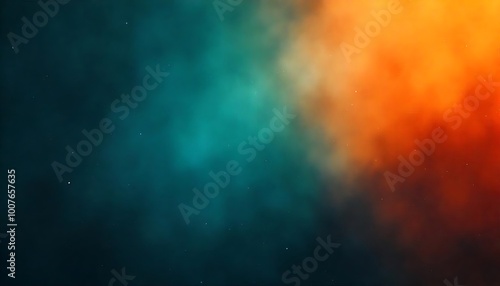 Teal orange black color gradient background, grainy texture effect, poster banner landing page backdrop design Colorful digital grain soft noise effect Nostalgia, generative ai 