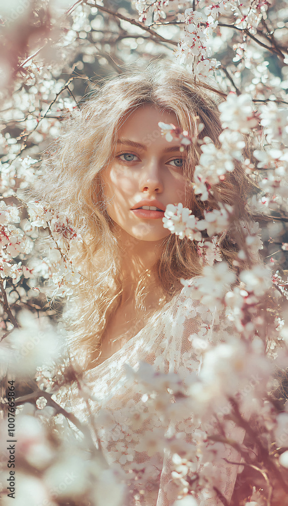 portrait of a woman in nature portrait of a woman in nature