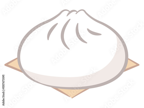 肉まん・豚まんのイラスト