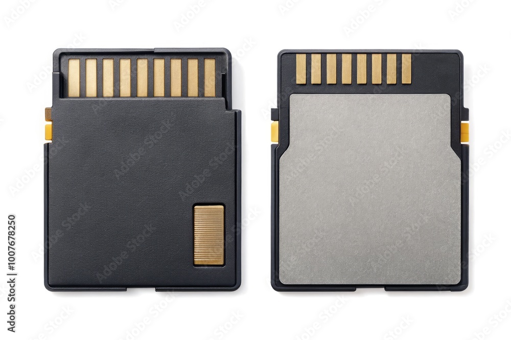 Micro SD Card Symbols and Icons Isolated on White Background for Technology and Storage Concepts Micro SD Card Symbols and Icons Isolated on White Background for Technology and Storage Concepts