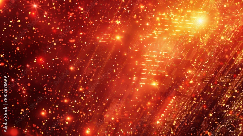 Fototapeta premium Vibrant Golden Light Abstract Background