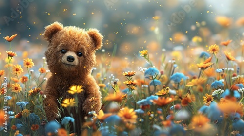Gorgeous and Adorable Background Design: A Delightful Visual Treat. Admire the Charm and Creativity.
