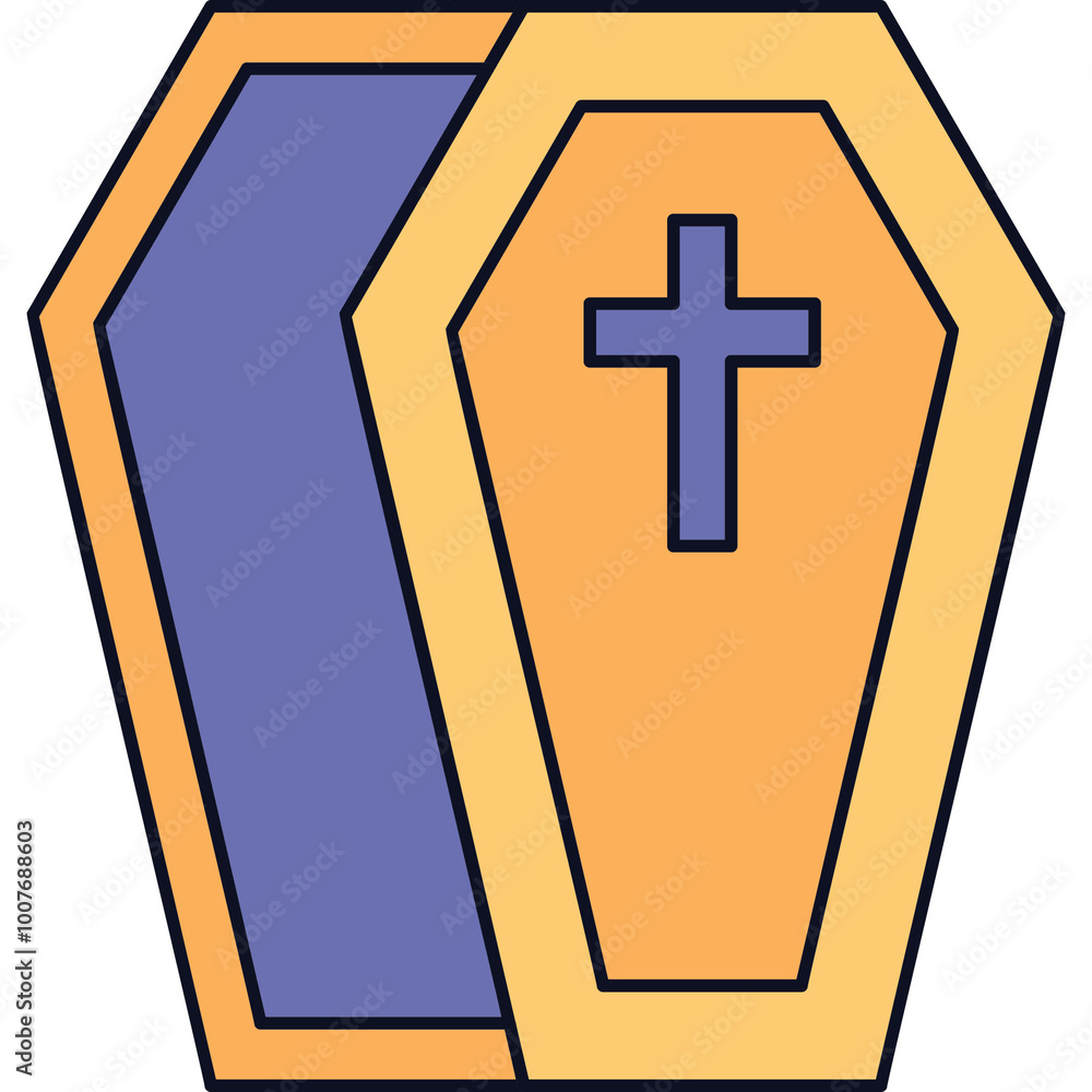 Obraz premium Coffin Sticker