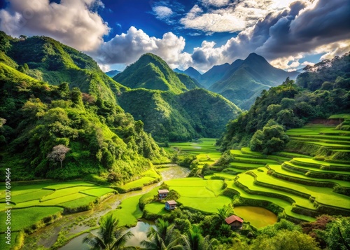 Scenic Landscape of Butaan, Philippines Featuring Lush Greenery and Serene Natural Beauty photo