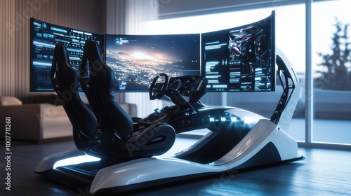 Futuristic Gaming Setup