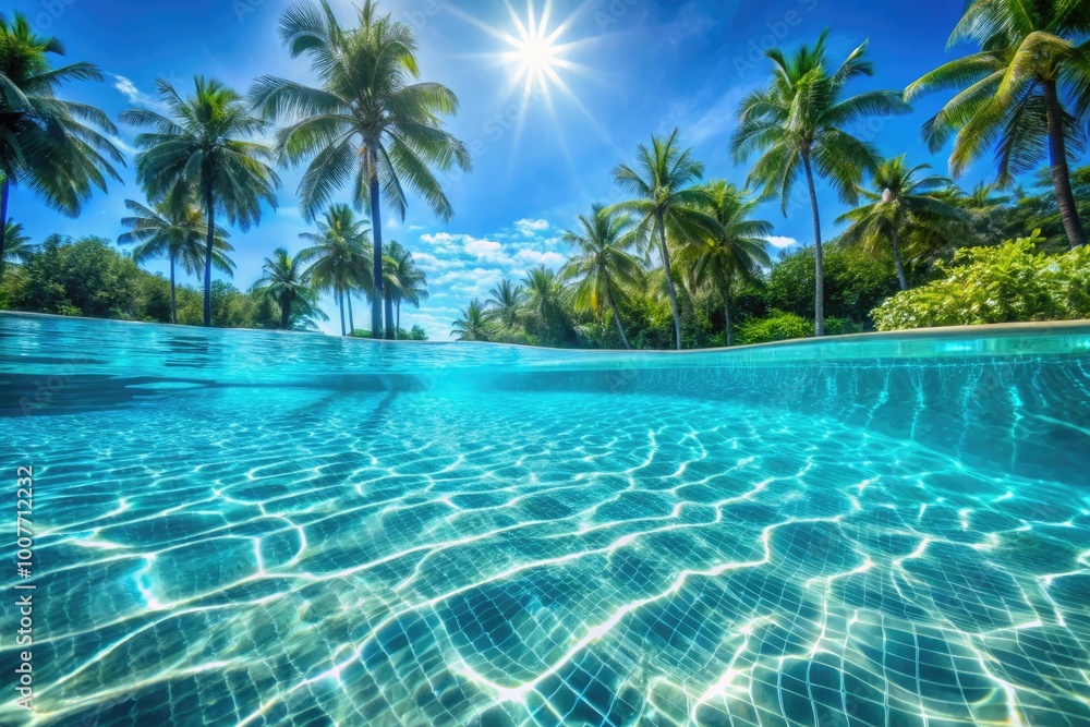 Underwater Water Texture Banner of a Refreshing Swimming Pool Ideal for Summer Relaxation Themes Underwater Water Texture Banner of a Refreshing Swimming Pool Ideal for Summer Relaxation Themes