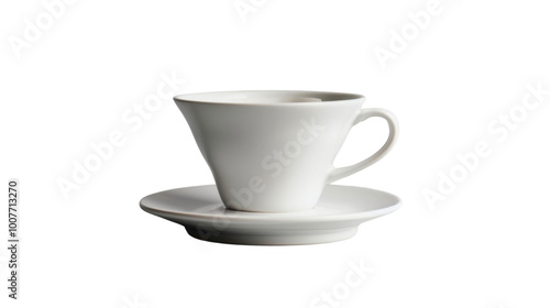 Ceramic coffee dripper on white background