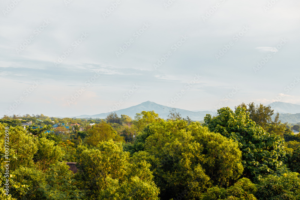 Beautiful mountain view from the rooftop of a house in Zambales Philippines Beautiful mountain view from the rooftop of a house in Zambales Philippines