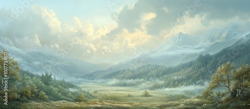 Serene Mountain Valley