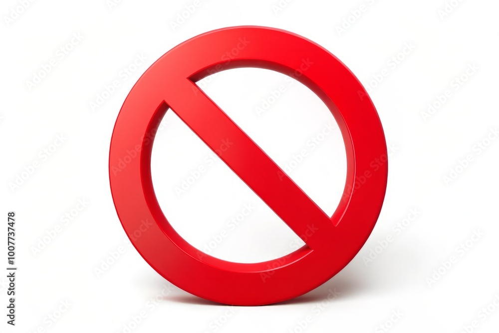 A bold red circle-slash symbol overlaid on a white background, universally indicating refusal, prohibition, or A bold red circle-slash symbol overlaid on a white background, universally indicating refusal, prohibition, or