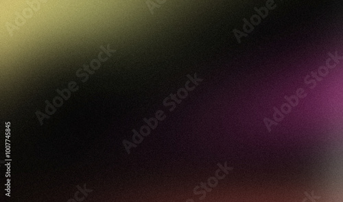 Soft purple green colors grainy backdrop design. Abstract trendy multicolored noisy gradient dark wave shaped, bright, shiny, rough, grainy, banner, poster.