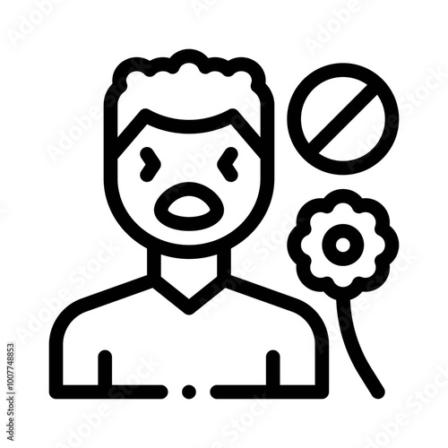 Pollen line icon