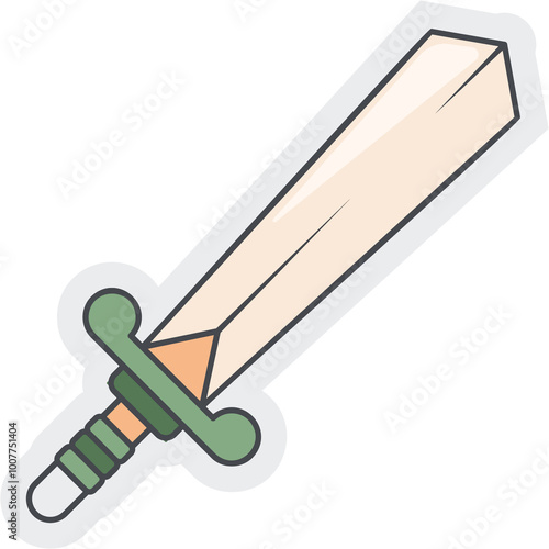 Quadro em tela Sword Sticker
