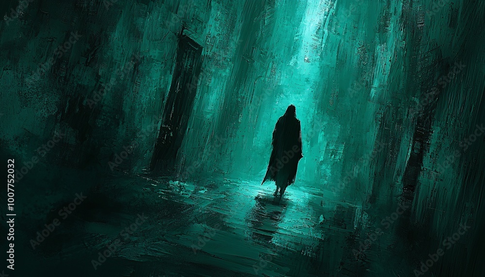 silhouette of a person walking in a street silhouette of a person walking in a street