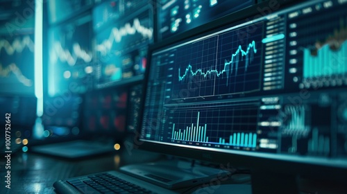 Wallpaper Mural Computer Monitor Showing Technical Analysis: A Guide to Fundamental and Investment Strategies Torontodigital.ca