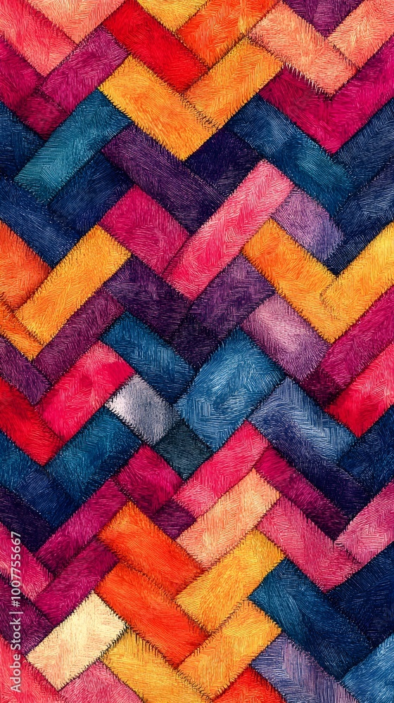Creative Use of Colorful Squares in Lively Abstract Geometric Patterns image Creative Use of Colorful Squares in Lively Abstract Geometric Patterns image
