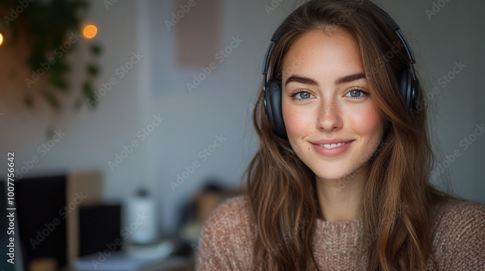 call center operator woman with headset call center operator woman with headset