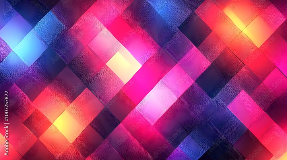 Striking Colorful Squares in a Bold Abstract Geometric Design Layout image Striking Colorful Squares in a Bold Abstract Geometric Design Layout image
